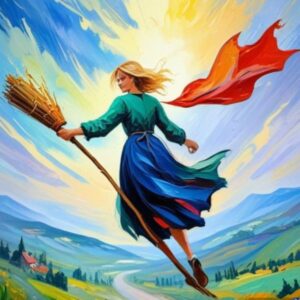 After a successful party. 6Ã—6 inches (15X15 cm), canvas on fiberboard, oil, impasto, palette knife.