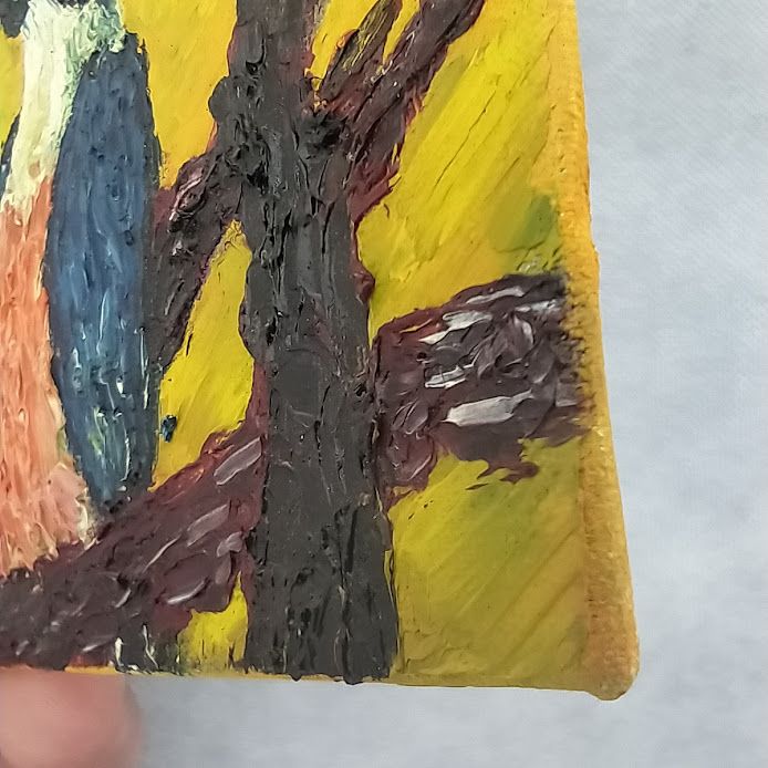 The Woodpecker Emperor 15×15 cm (6×6 in), oil, impasto(a7) - Image 4